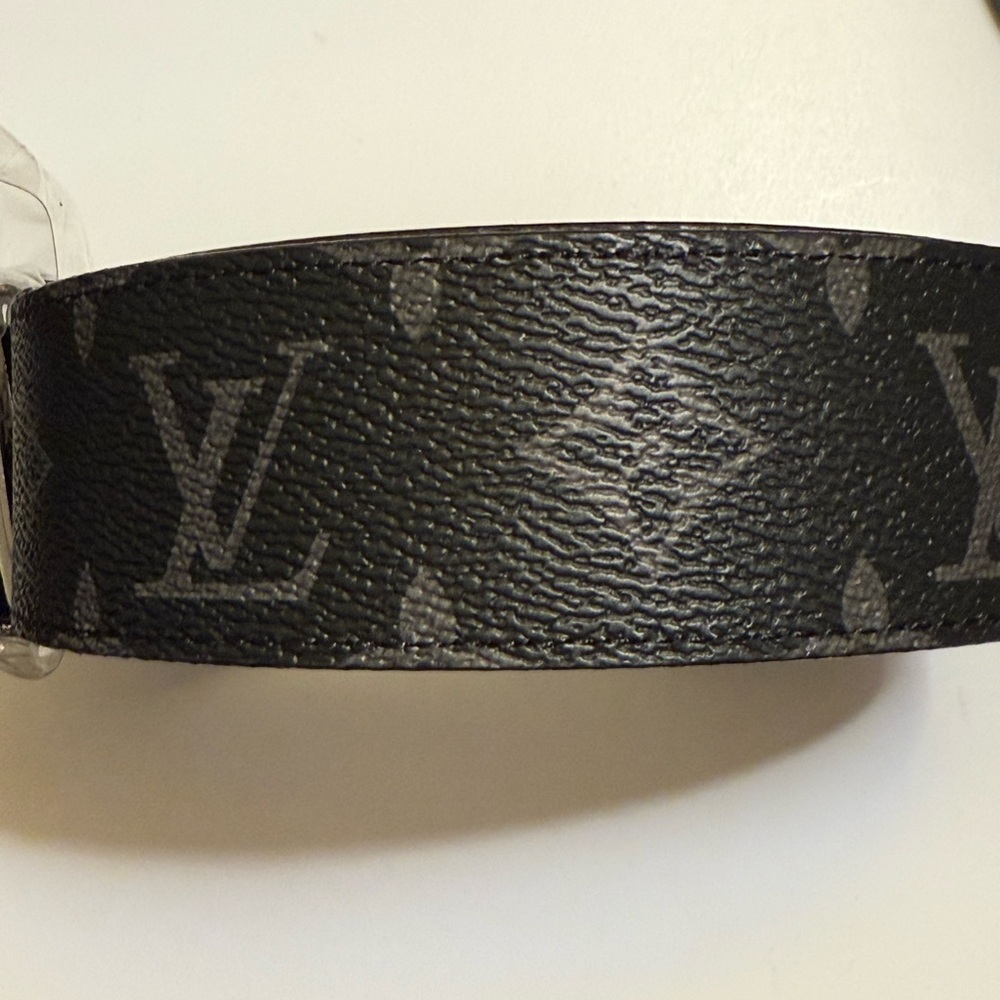 Men’s LV Pattern Black Belt - Picture 2 of 4